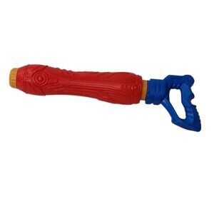 Pump Action Water Blaster Red Blue Plastic Squirt Gun Shooter Pool Toy